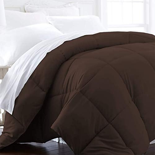  Hotel Collection King/Cal King Size Comforter - 1600 Series Down Alternative Home Bedding & Duvet Insert -Black