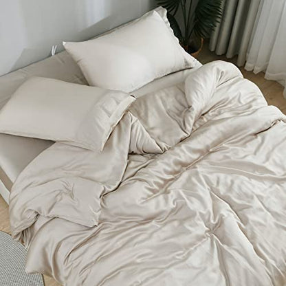  By SIJO 100% Organic Bamboo Sheet Set, Buttery Soft, Cooling For Hot Sleepers, Silky Breathable, Oeko-TEX, High GSM, 16" Deep Pockets - 3pc - 2 Pillowcases 1 Fitted Sheet (Fog, King)