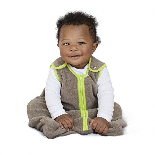  Baby Sleeping Bag Sack - Premium Polar Fleece, Indoor Wearable Blanket - Boys & Girls. Fits Infants, With Convenient Shoulder Straps For Safe & Comfortable Sleep, Mocha, Medium (6-18 Months)