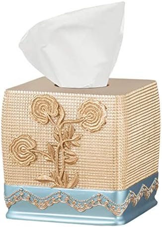 Ombre Rose Design Tooth Brush Holder, Blue