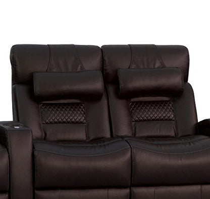  Octane Seating OCT BR Octane Brown Leather Head And Neck Pillow