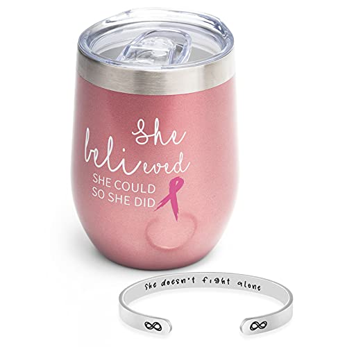  Breast Cancer Gifts For Women, Get Well Soon Gifts For Women, Breast Cancer Awareness Care Package With Mastectomy Pillow
