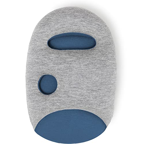  OSTRICH PILLOW MINI Travel Pillow For Airplane Head Support - Travel Accessories For Hand And Arm Rest, Power Nap On Flight And Desk - Sleepy Blue