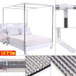  Lidhujnk 4 Corner Bed Canopy Post Frame Mosquito Netting Bracket Post Stainless Steel, Metal Bed Four Corner Bed Mosquito Netting Bracket For Four Corner Bed