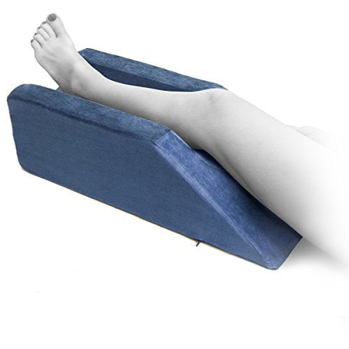 Milliard Foam Leg Elevator Cushion With Washable Cover, Support And Elevation Pillow For Surgery, Injury, Knee Replacement Or Rest