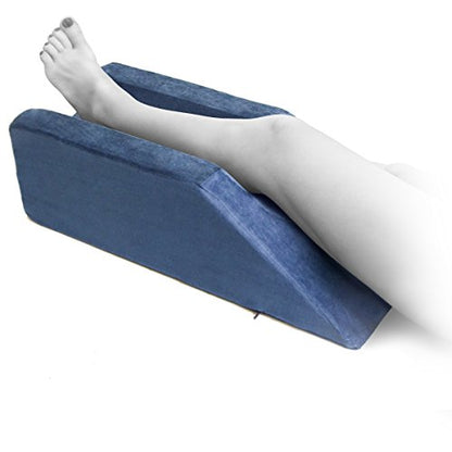  Milliard Foam Leg Elevator Cushion With Washable Cover, Support And Elevation Pillow For Surgery, Injury, Knee Replacement Or Rest