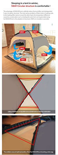  Warm Tent For Double Bed Without Floor (Pink) - Blocking Cold Air, Privacy, Play Indoor Tent
