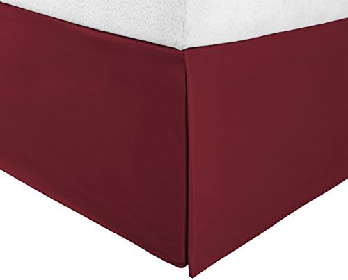 Superior Uperior Infinity Luxury Soft 100% Brushed Microfiber Tailored Bed Skirt With 15” Drop, Wrinkle Resistant With Pleats And Split Corners - Twin XL Bedskirt, Lilac