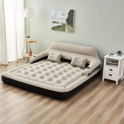  King Size Air Sofa Bed Blow Up Mattress,Inflatable Bed With Pillows And Backrest
