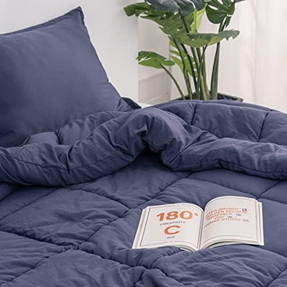  RECYCO King Comforter Set, Lightweight Ultra Soft Down Alternative Quilted Comforter, Duvet Insert Bedding Set With Pillow Sham For All Season, Sage Green