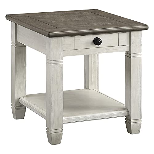 Home Square 2-Piece Set With Daybed With Trundle In Orange & End Table