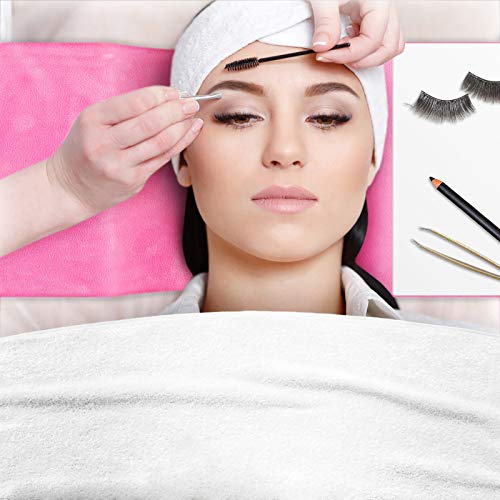  Yissone Eyelash Extension Pillow U-Shape Neck Support Ergonomic Curve Headrest Protecting Cushion For Beauty Salon Makeup Sleeping Travel Pink