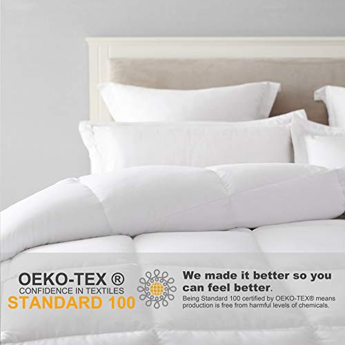  Seward Park Twin Duvet Insert Lightweight Soft Comforter Down Alternative Fluffy Breathable Cooling Summer Dorm Bedding Reversible Bed Quilted White