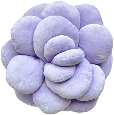  Mello Moonstone 3D Succulent Plant Pillow Aurora Green Bed Flower Decorative Cute Soft Sofa And Chair Plush Throw Cushion Great For Plant Lovers Green Thumb Friends And Family Accent Decor Gift