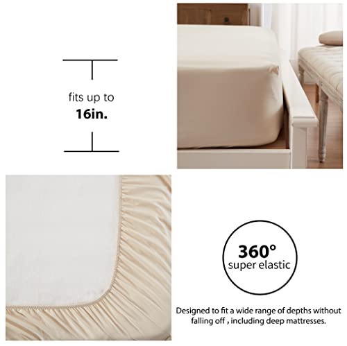  Anluoer Queen Size Bed In A Bag 7 Pieces, Sage Green Bed Comforter Set With Comforter And Sheets, All Season Bedding Sets With 1 Comforter, 2 Pillow Shams, 2 Pillowcases, 1 Flat Sheet,1 Fitted Sheet