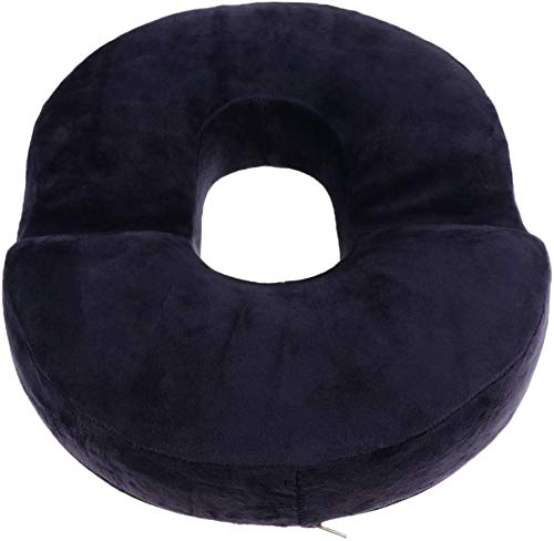  FRECI Donut Cushion Seat Cushion | Pain Relieve Pillow For Hemorrhoid, Pregnancy, Post Natal, Post Surgery, Sciatica - Navy