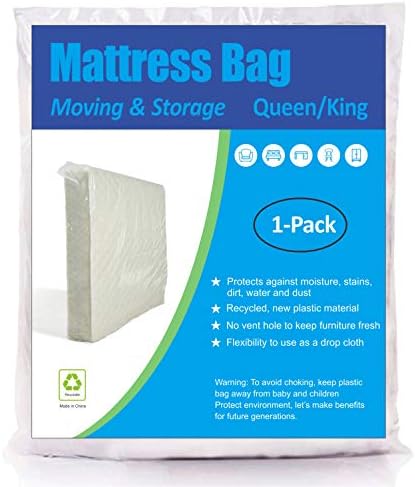  2 Pack Mattress Bag For Moving And Storage, Medium Weight, Fits Queen And King Size Mattress