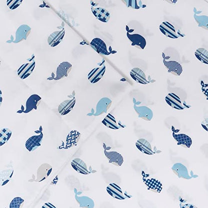  Printed Sheets, Twin, Blue