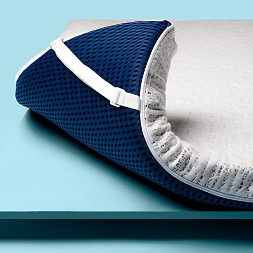  3 Inch Memory Foam Mattress Topper Twin XL - Select High Density Ventilated Extra Long Mattress Pad - Removable Bamboo-Rayon Cover