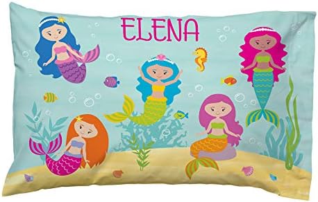  Lets Make Memories Personalized Pillowcase - Customized For Kids - Soft Fabric -Polyester - Standard Pillow Size - Unicorns Design - Personalized With Her Name - Sleep, Nap Girls Pillowcase