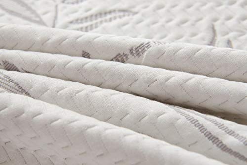  Premium Bamboo 100% Waterproof Protector-Vinyl Free-Fitted Mattress Cover Breathable Cool Flow Technology, 16" Deep Pocket, California King, Grey