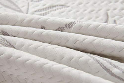  Premium Bamboo 100% Waterproof Protector-Vinyl Free-Fitted Mattress Cover Breathable Cool Flow Technology, 16" Deep Pocket, California King, Grey