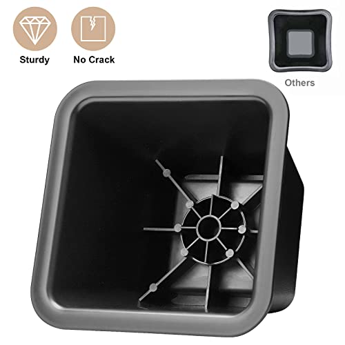  USION Bed Risers 4 Inch, Set Of 6 Bed Lifts Risers Up To 3300 Lbs,Square Risers Blocks For Sofa,Table,Couch,Chair Or Desk,Dorm Room(Black)