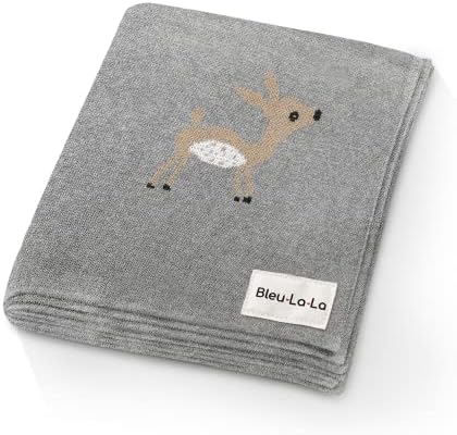  Baby Swaddle Blanket - 100% Luxury Cotton Knit Soft Cozy Lightweight Unisex Receiving Swaddle Crib Stroller Quilt Blanket For Shower Gift Registry For Newborns Infants Toddlers (Sheep - Khaki)