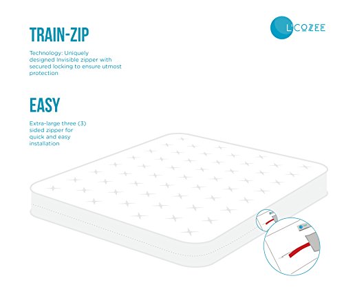  Waterproof Zippered Mattress Encasement Cover -, Breathable, Twin XL Size, Assure Sleep By L' COZEE