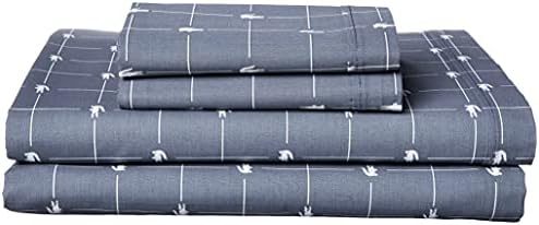  Lacoste 4-Piece Cotton Sheet Set, Slice, Vintage Indigo, Queen