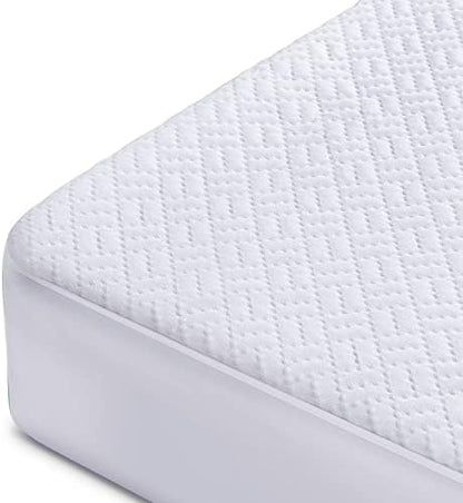  100% Waterproof Mattress Protector Queen Size, Bamboo Mattress Cover 3D Air Fabric Cooling Mattress Pad Cover Smooth Soft Breathable Noiseless Washable, 8''-21'' Deep Pocket