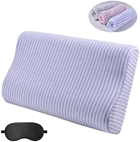  Eucoz Replacement Pillow Case For Contour Pillow,Zippered Pillow Cover For Memory Foam Neck Pillow,Soft Cotton Pillow Protector For Neck Cervical Pillow,Latex Pillow
