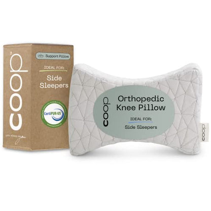  Coop Home Goods Knee Pillow For Side Sleeper, Adjustable Soft Orthopedic Pillow, Leg Pillow For Sleeping, Pregnancy Pillow Support, Sciatica, Back, Hip And Joint Pain Relief, With Washable Cover