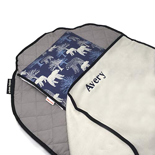  Tot Cot Kids Nap Mat - Toddler Preschool Daycare Bedding Cover With Blanket And Pillow - Poppies