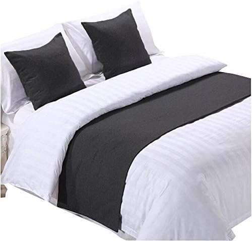  Bed Runner Yellow 3 Pcs Set, Luxury Bedding Scarf Pad Decorative Table Runner Bed Protector Slip Cover For Pets, 1 Bed Runner + 2 Cushion Cover, 102 Inches By 19 Inches