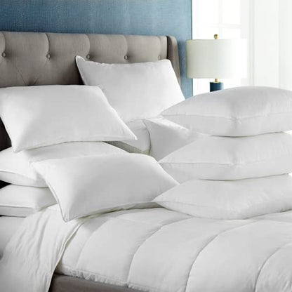  Ownlite 10 Pack Hotel Style Hypoallergenic Down Alternative Pillow – Soft/Medium Density – Jumbo Size, 20 X 28 – Sham Stuffer