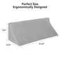  OasisSpace Bed Wedge Pillow For Sleeping, Back Positioning Elevation Pillow With Removal Cover, Bedroom Elevated Body Alignment Ankle Support Pillow Leg Bolster For Side Sleeper, Back Pain, Bed Sores