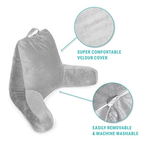  Reading Pillow Replacement Cover 18x15 Inches - Fits The 18 Inch & Linenspa Standard Size Reading Pillows (Pillow NOT Included)
