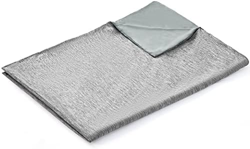  EXQ Home Cooling Cover 90x90-Queen Size Premium Soft Duvet Cover For Weighted Blanket With Zipper,Machine Washable (Dark Grey,Duvet Cover Only)