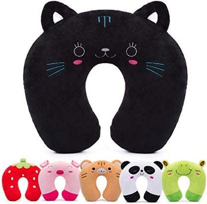  H HOMEWINS Travel Pillow For Kids Toddlers - Soft Neck Head Chin Support Pillow,Cute Animal In Any Sitting Position For Airplane,Car,Train,Machine Washable,Children Gifts (Green Dinosaur)