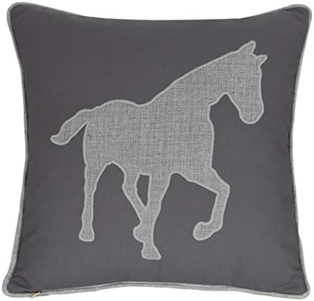 Millianess Animal Cotton Throw Pillow Covers Deer Head Embroidered 18x18 Inches For Couch Cushions Covers (White) …