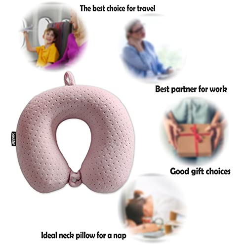  Gosider Neck Pillows For Sleeping Travel Pink Travel Pillow Comfortable U Shape Memory Foam Pillows Neck And Head Support Portable Travel Neck Pillow Suitable For Planes, Trains, Self-Driving Cars