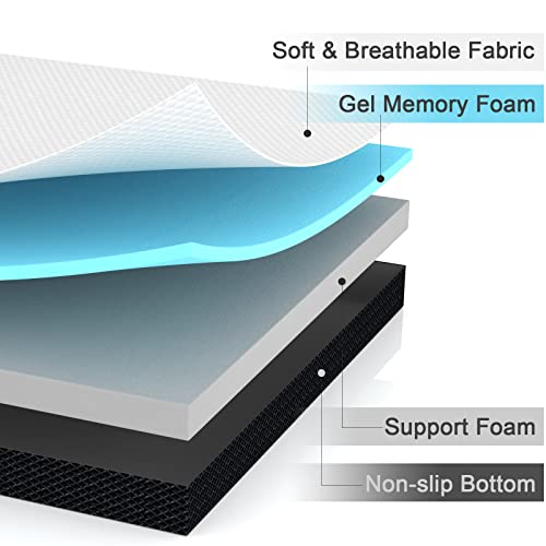  Folding Mattress, 3 Inch Tri-fold Memory Foam Mattress Topper With Washable Cover, Foldable Mattress Topper For Camping, Guest - Queen Size, 78" X 58" X 3"