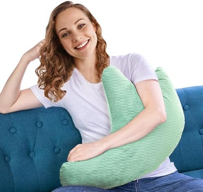  Shoulder Surgery Pillow - Rotator Cuff Pillow For Shoulder Pain Relief, Post Shoulder Pillow For Shoulder Pain Relief Side Sleeper, Adjustable Neck And Arm Pillow For Sitting & Sleeping (Dark Gray)…