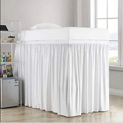  Dorm Room Bed Skirt-Dorm Bed Skirt,Extended Dorm Bed Skirt-Long Bed Skirt Dorm-Extra Long Dorm Room Bed Skirt-College Dorm Bed Skirt,100% Microfiber-White Solid -Twin-XL/36''Drop