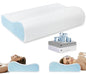  PKBD Queen Size Memory Foam Pillow With 2Pcs Pillowcases,Neck And Shoulder Pain Relief,Ergonomic Orthopedic Cervical Sleeping Pillow Neck Contour Support Bed Pillow For Side,Back And Stomach Sleepers