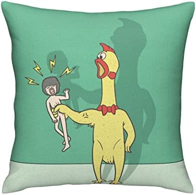  FLYSWALLOW Funny Mordern Throw Pillow Case, Accept Square Pillow Cover, 18"X18",Throw Cushion Covers For Couch Chair Bedroom Farmhouse Sofa(Donkey)