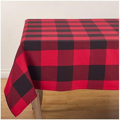 Occasion Gallery Black 3-Piece Holiday Buffalo Plaid (King Size) Duvet Cover (Filling NOT Included) Set 104" X 94" Rectangular, 100% Cotton