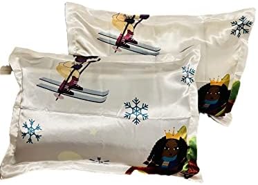  Satin Pillow Case To Retain Hair Moisture (Set Of 2 Queen Pillow Case 20 X 30 Inches)
