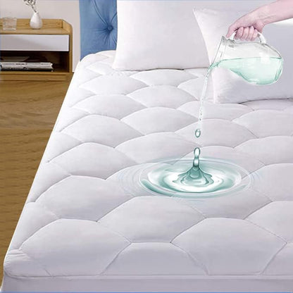  2 Pack Twin Size Premium Waterproof Mattress Protector, Soft Breathable Mattress Pad Cover, Noiseless Waterproof Bed Cover - Stretch To 21" Fitted Deep Pocket Mattress Protection Cover